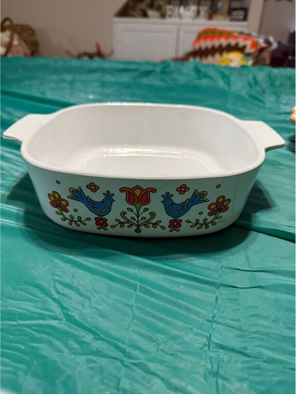 27 B. Corning Ware Country Festival (A-2-B) Casserole Baking Dish (2 Qt)